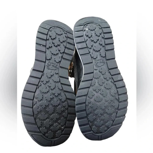 Roots Rideau  Mid Sneaker Grey Black Wool Leather Size 6 - Picture 8 of 13